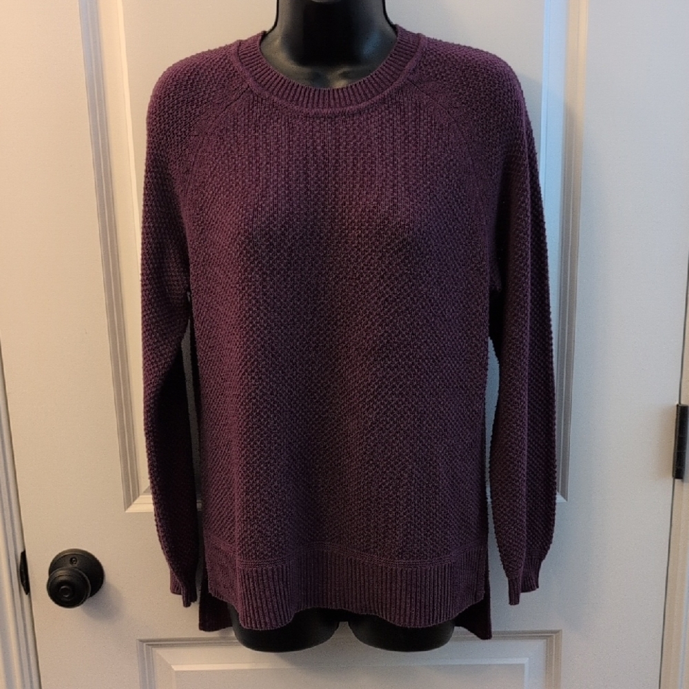 Time and Tru Purple Crew Neck Sweater